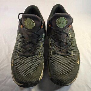 Nike Men's Free Metcon 4 Size 14 Cargo Khacki Safety Orange CT3886-301